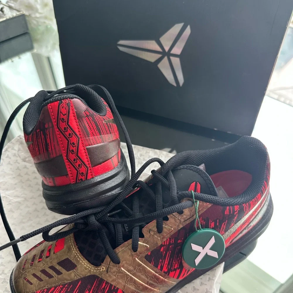 Nike Red and Brown KB mentality sneakers brand new